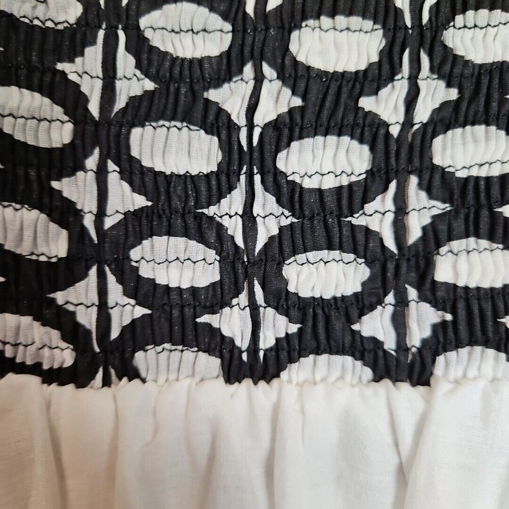 Cato Women's Skirt Pullon Black White asymetrical hem XL elastic waist lined - Picture 7 of 12